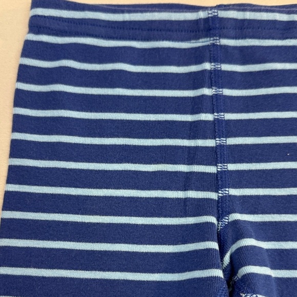 Hanna Andersson Blue and Light Blue Striped Leggings/pants - Picture 3 of 3